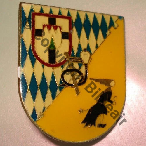 A0908 Jaune NH ESCADRON GE MIXTE  EE.Allemand EES.7.54 FURTHINWALD  SM Dos lisse irreg 2 pattes a sceller Src.salamandre1957 52Eur11.16 